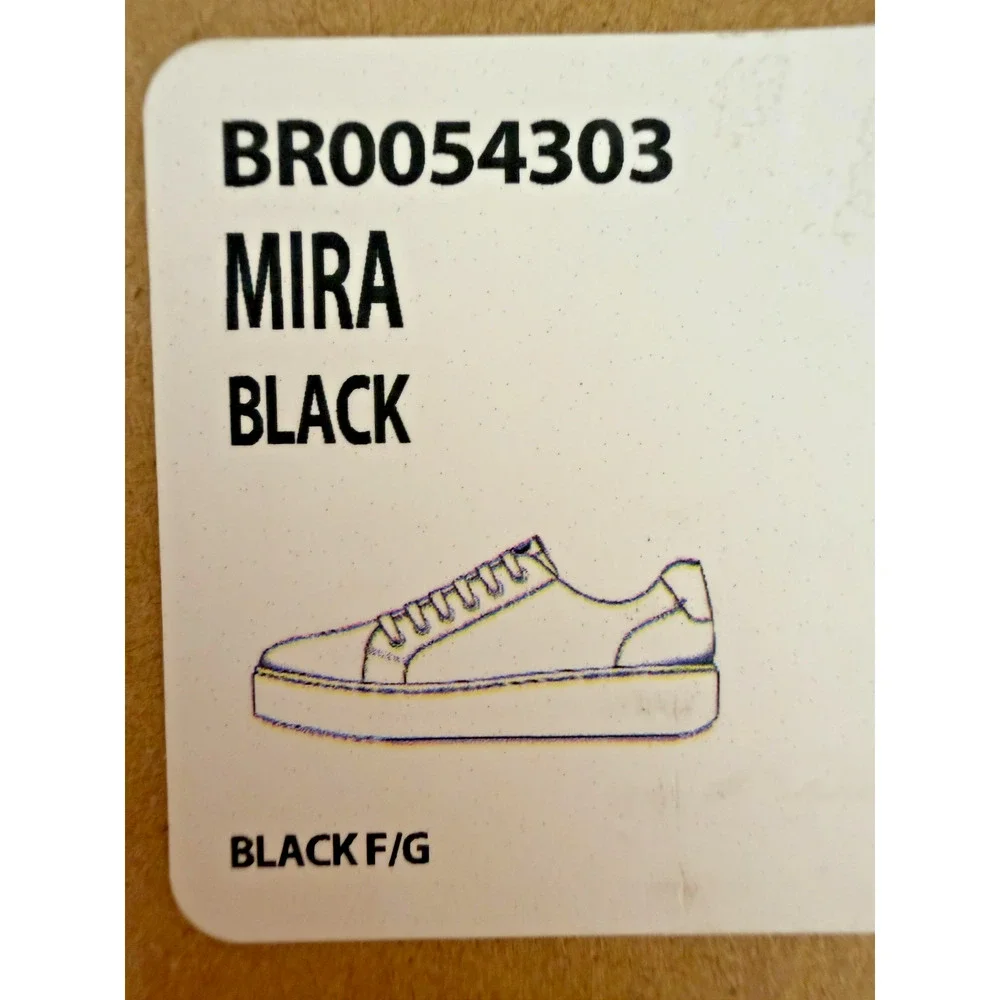 NEW In Box Born Mira BLACK Leather Sneaker US Womens 11 Comfort Tennis Shoe - Picture 10 of 10
